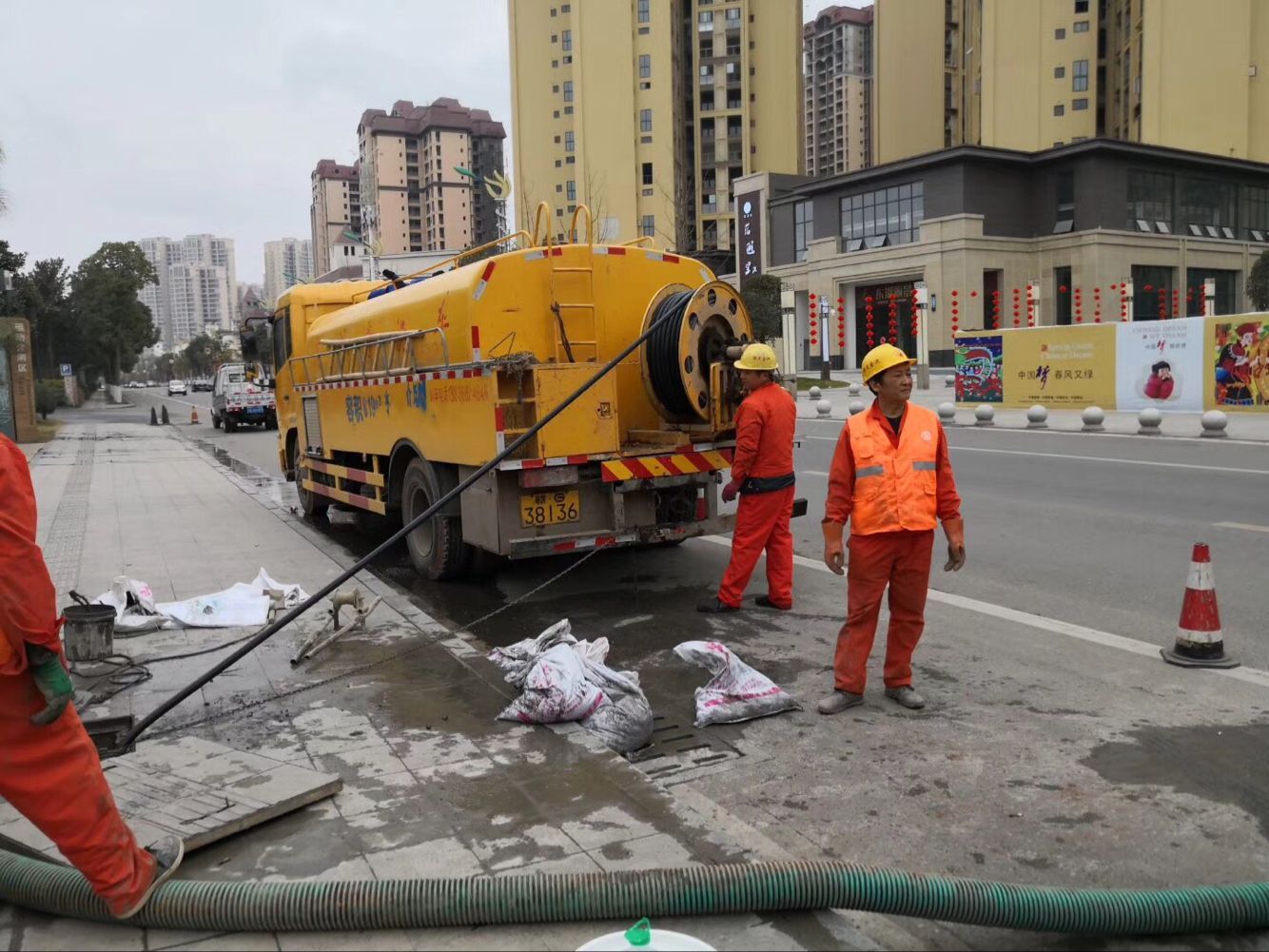 三原排污管道清淤-管道清洗